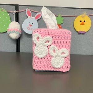 Easter Bunny Tissue Box Cover Cozy